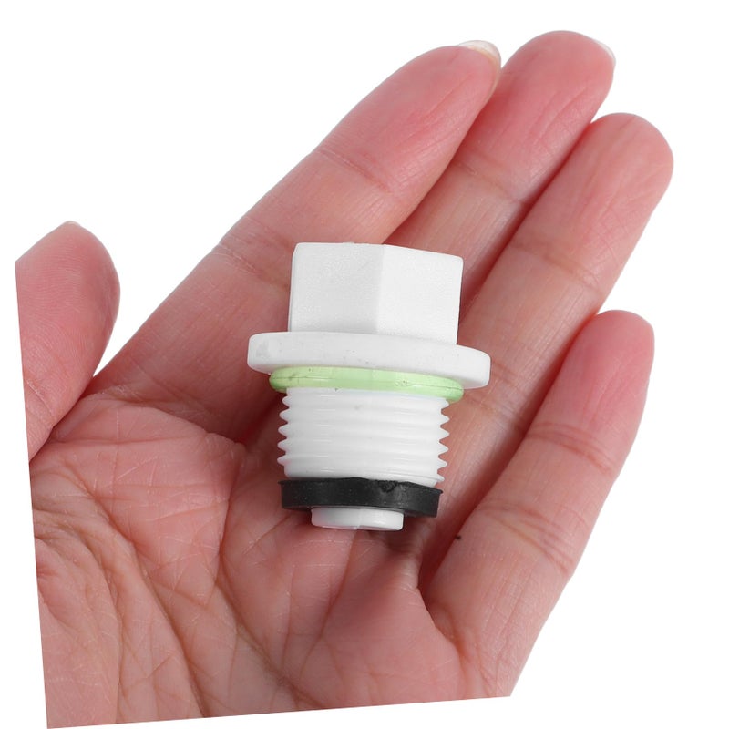 أغطية خرطوم بلاستيكية بيضاء 20 قطعة، سدادات أنابيب متعددة الاستخدامات، تركيب أنابيب ملولبة - Image 3