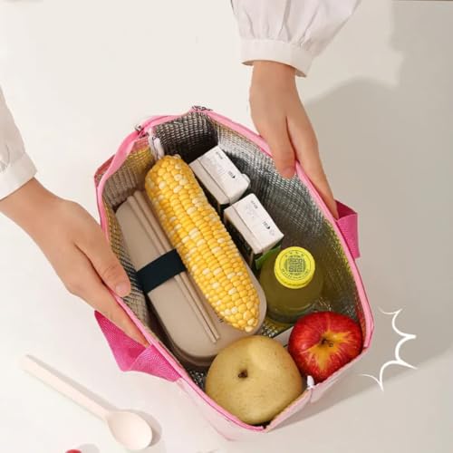 CoolKraft Insulated Lunch Bags, Hot & Cold, Lightweight, for Office Women & Men, School Boys & Girls 26.5 x 17 x 20 cm (NavyBlHD) Waterproof - Image 2