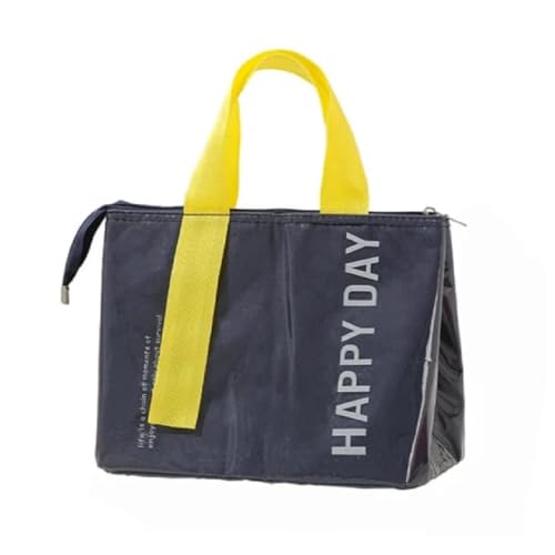 CoolKraft Insulated Lunch Bags, Hot & Cold, Lightweight, for Office Women & Men, School Boys & Girls 26.5 x 17 x 20 cm (NavyBlHD) Waterproof - Image 1