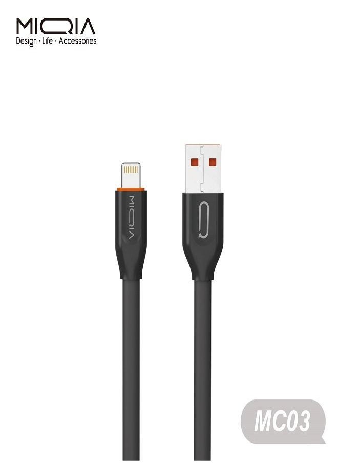MIQIA 2.4A Flat Cable Black  - Image 2