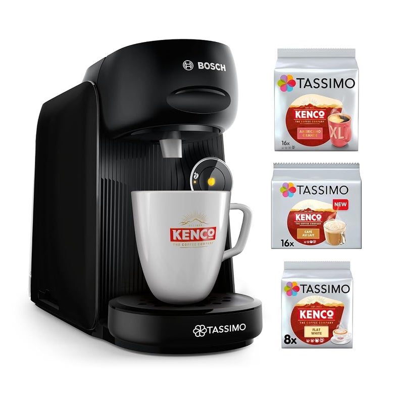 تاسيمو ماكينة قهوة كبسولات Tassimo من Bosch Finesse Friendly، TAS162EGBC، سوداء - Image 1