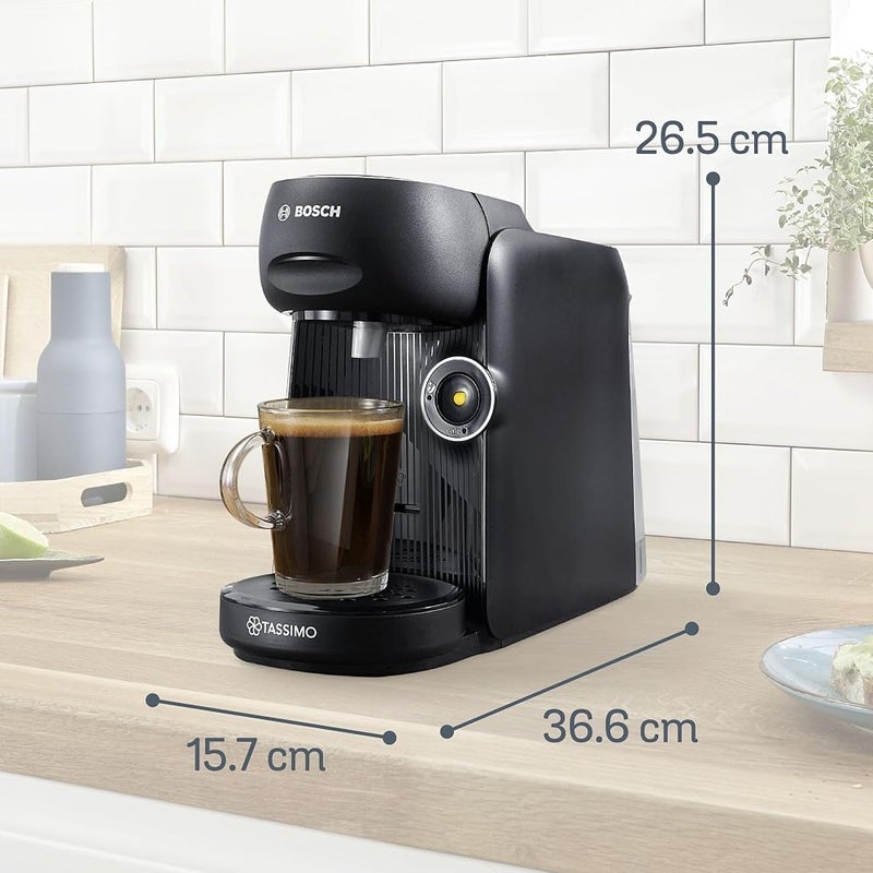 تاسيمو ماكينة قهوة كبسولات Tassimo من Bosch Finesse Friendly، TAS162EGBC، سوداء - Image 3