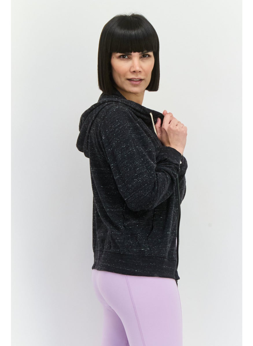 Nike - Women Sportswear Fit Long Sleeves Training Hoodie, Black - Image 1