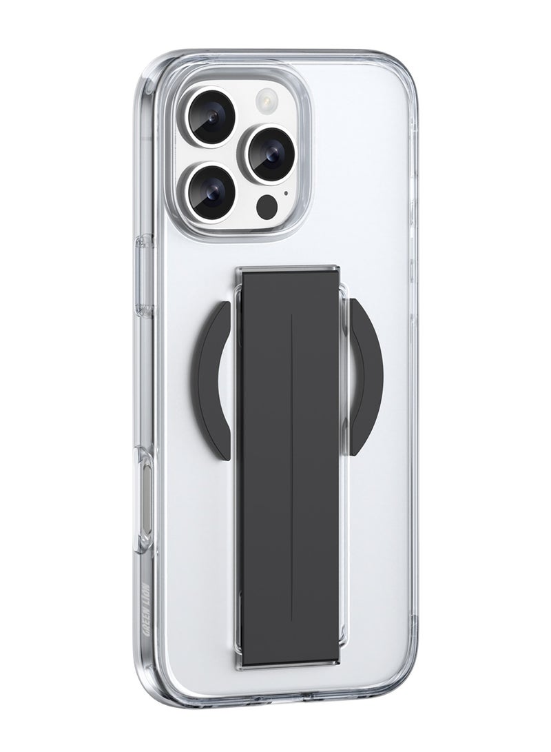 GREEN LION iPhone 16 Pro MagSafe Case with Grip / Screen & Camera Guard / Anti-Yellowing Clarity / Comfortable Grip / Drop & Damage Protection - Black Titanium - Image 1