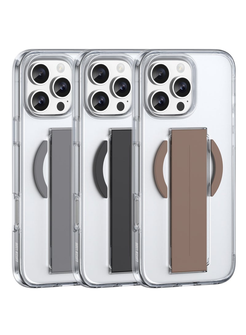 GREEN LION iPhone 16 Pro MagSafe Case with Grip / Screen & Camera Guard / Anti-Yellowing Clarity / Comfortable Grip / Drop & Damage Protection - Black Titanium - Image 4