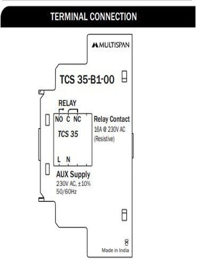 مفتاح مؤقت قابل للبرمجة يوميًا وأسبوعيًا من Multispan -TCS-35، يعمل بجهد 240 فولت تيار متردد، تيار متردد واحد (16 أمبير)، رقم الصنف: TCS-35 - Image 4