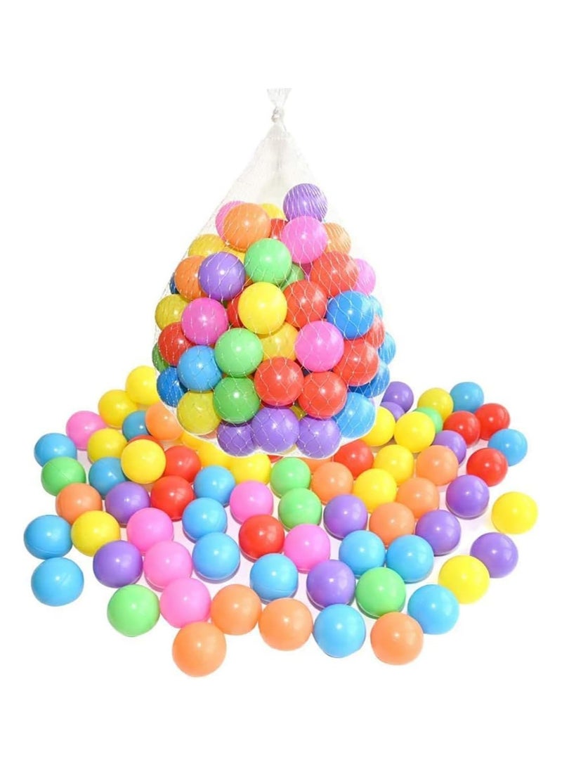 general Pack of 50 Soft and Colourful Plastic Ocean Balls, Ideal to fill Indoor and Outdoor Playpen, Ball Pits and Playhouse for Babies, Toddlers and Kids - Image 1