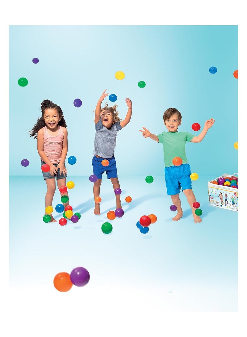 general Pack of 50 Soft and Colourful Plastic Ocean Balls, Ideal to fill Indoor and Outdoor Playpen, Ball Pits and Playhouse for Babies, Toddlers and Kids - Image 4