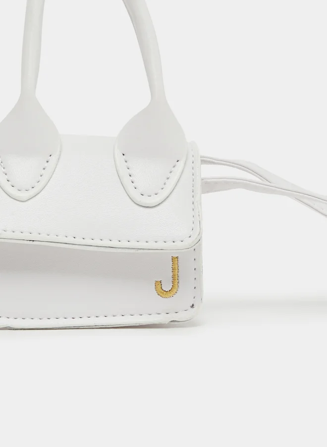 Styli Solid Handbag with Top Handle