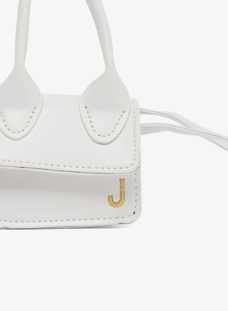 Styli Solid Handbag with Top Handle