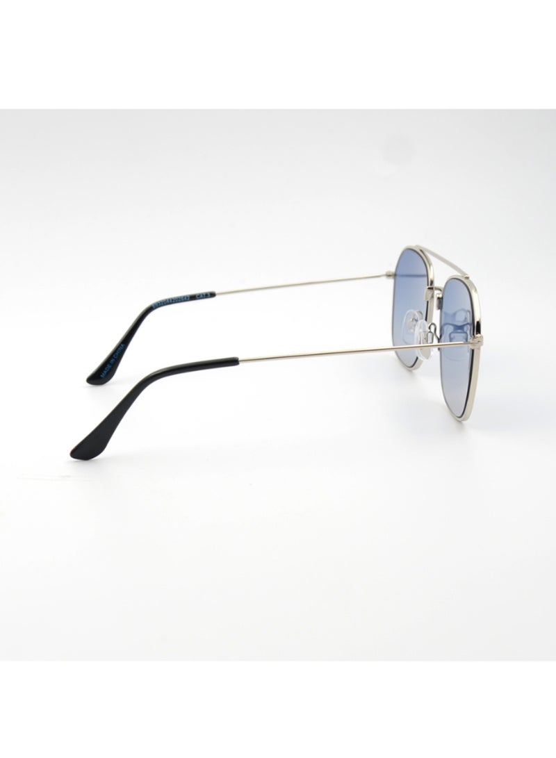 MADEYES Men's UV Protection Sunglasses EE24M128-5 - Silver/Black - Image 4