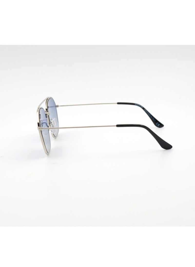 MADEYES Men's UV Protection Sunglasses EE24M128-5 - Silver/Black - Image 3