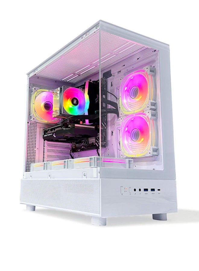 Game Sekret Frost Gaming PC Bundle - Intel Core i5-12400F | AMD Radeon RX 580 8GB GPU | 16GB DDR4 RAM-500GB NVMe SSD | Air Cooler-H610 MB-500W 80+ PSU | WiFi/Bluetooth-Windows 11 Pro | 24" FHD Monitor-Keyboard-Mouse-Mousepad-Headset | Game Sekret Desktop Computer Combo | 1 Year Warranty - Image 2