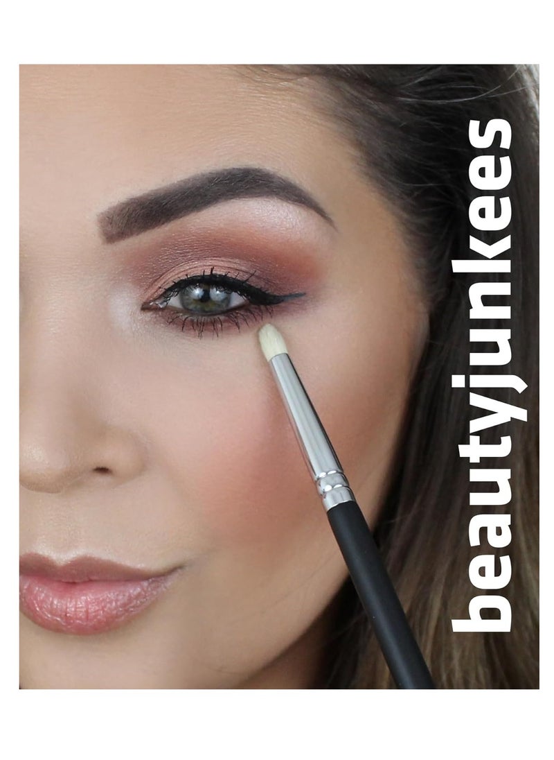 Beauty Junkees Pencil Brush Eye Makeup Brushes – Small Eyeshadow Brush, Eyeliner Smudge Brush, Eye Shadow Crease Brush, Soft Firm Tapered Point for Blending Liner Powder Cream Make Up, Synthetic  - Image 2