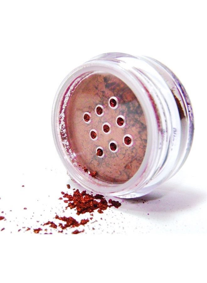 Pure Ziva ª Beautiful Brown Brass Loose Powder Mineral Glitter Single Pot Eyeshadow Dust Pigments; Talc, Paraben & Cruelty Free, No Animal Testing 
