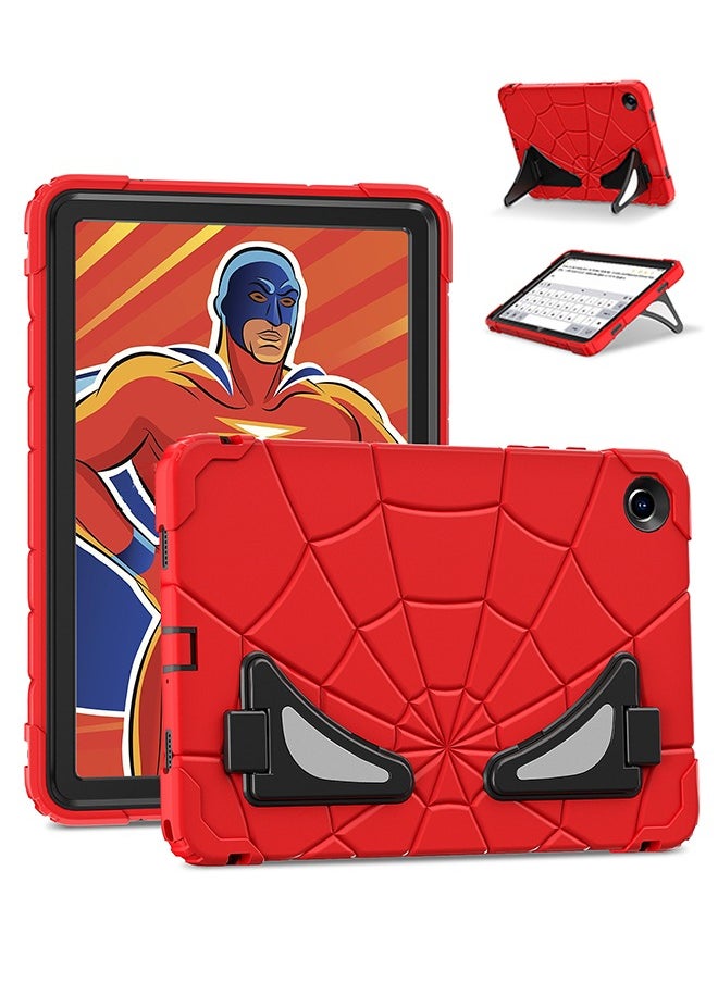 SUNDAREE - Tablet Case for Samsung Galaxy Tab A9 8.7 inch，Lightweight Shockproof Rugged Protective Cover with Kickstand for Kids Children Boys Red Black - Image 1