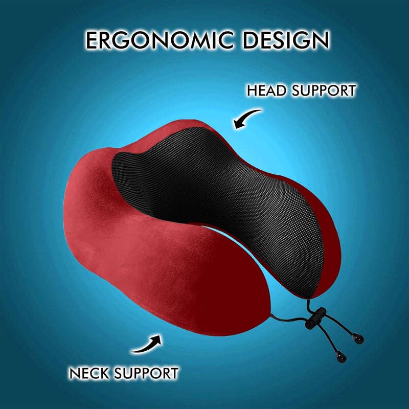GREELI Premium Memory Foam Luxury Travel Neck Rest Pillow with Super Soft Removable Cover, Multipurpose Comfortable Travel Pillow for Men and Women - Image 5