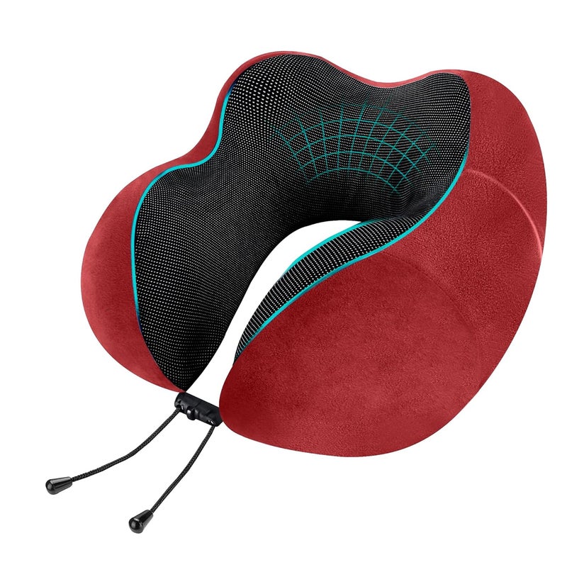 GREELI Premium Memory Foam Luxury Travel Neck Rest Pillow with Super Soft Removable Cover, Multipurpose Comfortable Travel Pillow for Men and Women - Image 1