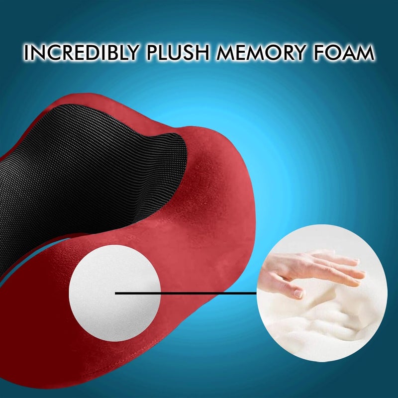 GREELI Premium Memory Foam Luxury Travel Neck Rest Pillow with Super Soft Removable Cover, Multipurpose Comfortable Travel Pillow for Men and Women - Image 4