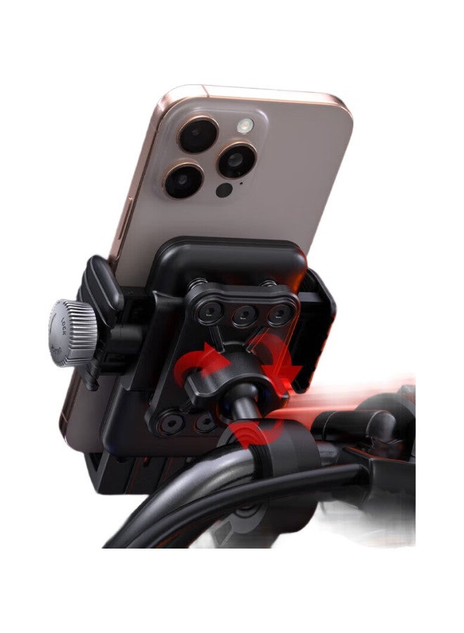 SupFire Electric Bike Phone Holder Multi-Function Rotary Type Takeaway Rider Electric Vehicle Bicycle Road Riding Navigation - Image 2