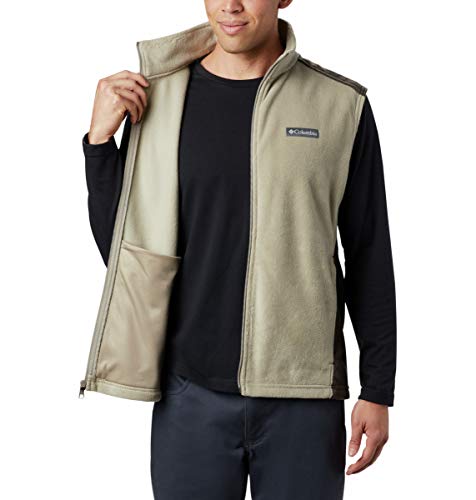 Columbia Mens Steens Mountain Fleece Vest, Tusk/Buffalo, 6X - Image 4