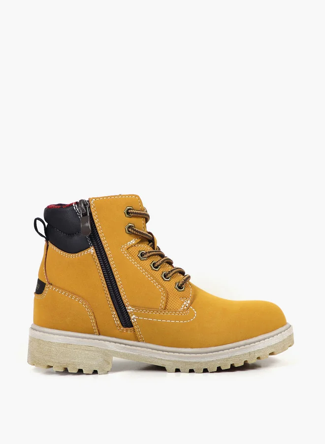 جاب Boys' DAYTON MID LACE II Boots with Zip Closure - GPK5218050487