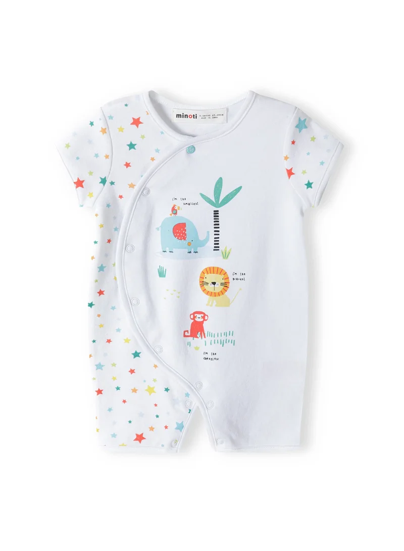 MINOTI 2-Pack Baby Rompers with Short Sleeves and Snap Closures
