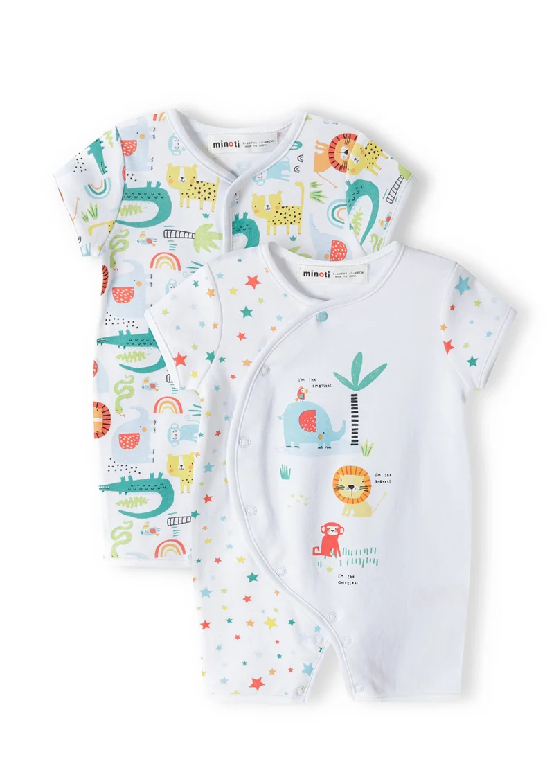 مينوتي Baby Unisex2-Pack Romper