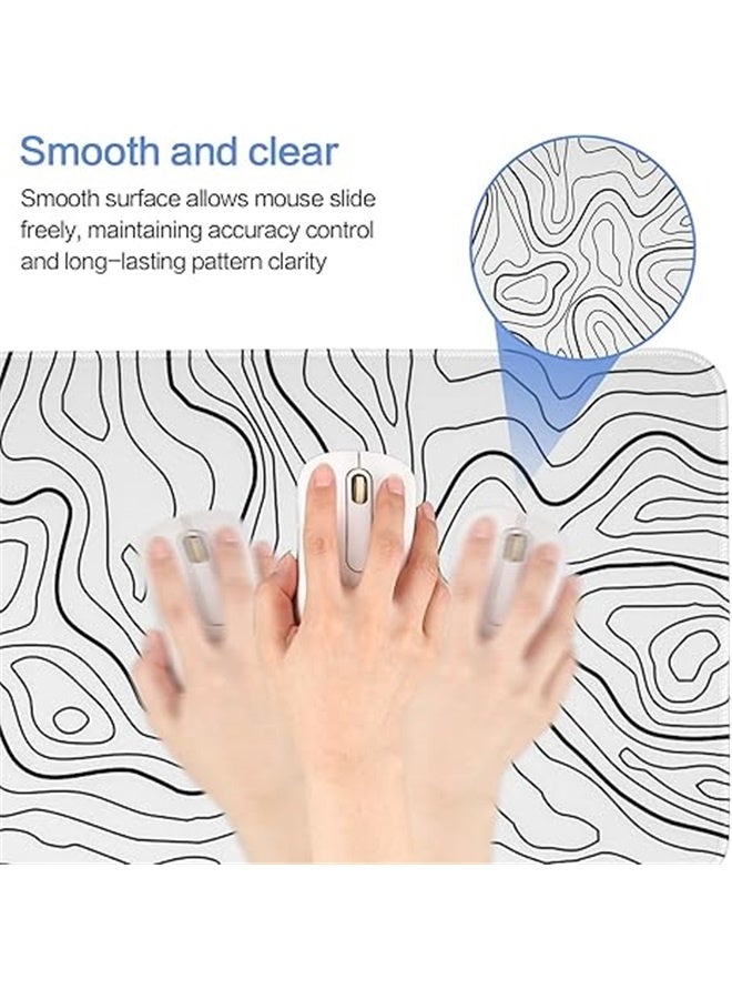 لوحة ماوس كمبيوتر محمول للألعاب، لوحة ماوس للألعاب، وسادات مكتب كبيرة، لوحة مفاتيح غير قابلة للانزلاق، 800 * 300 * 3 مم، حصيرة طاولة مطاطية سميكة، تصميم حواف لوحة الماوس للفأرة ولوحة المفاتيح، والمنزل والمكتب. - Image 4