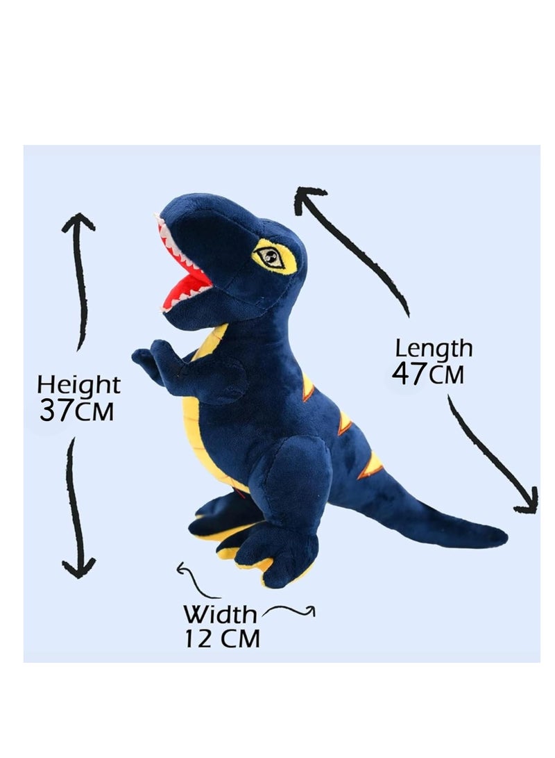 ARGT لعبة ديناصور محشوة - 47 سم دمية تي-ريكس الناعمة، وسادة حيوانات محشوة، ديناصور محشوة لطيف للأطفال، الأولاد، البنات، الرضع، ديكور الغرفة - وسادة محشوة لطيفة هدية لعيد الميلاد، عيد الميلاد، حضانة والسفر - Image 2