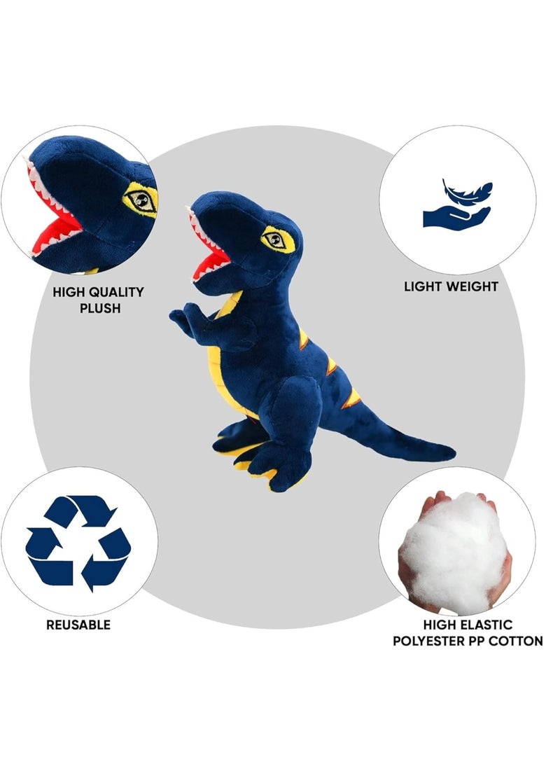 ARGT لعبة ديناصور محشوة - 47 سم دمية تي-ريكس الناعمة، وسادة حيوانات محشوة، ديناصور محشوة لطيف للأطفال، الأولاد، البنات، الرضع، ديكور الغرفة - وسادة محشوة لطيفة هدية لعيد الميلاد، عيد الميلاد، حضانة والسفر - Image 3