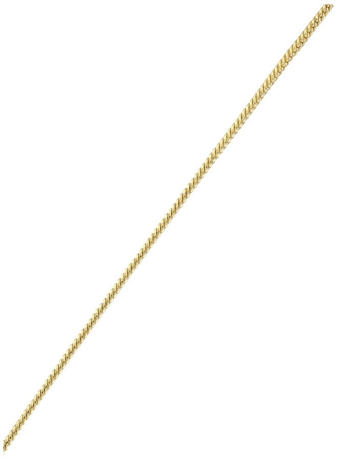 Estele 24kt Gold Plated Divine Red Enamelled Om Pendant with Complimentary Chain, One Size, 832 Pendant - Image 2