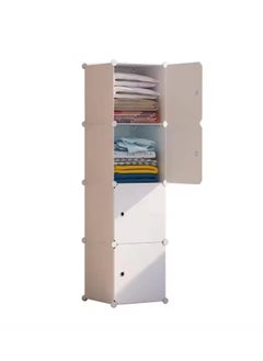Generic 4 Door Durable Storage Rack White Stable Structure Plastic Storage Cabinet  - Image 2