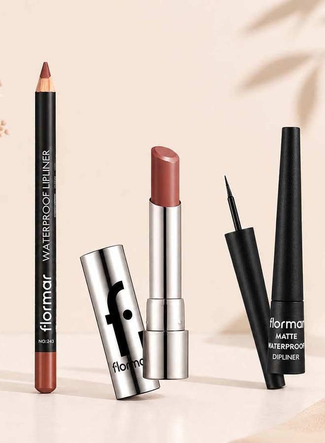 flormar Ultimate Date Night Pick - Lipstick, Eyeliner, Lip Liner - Image 1