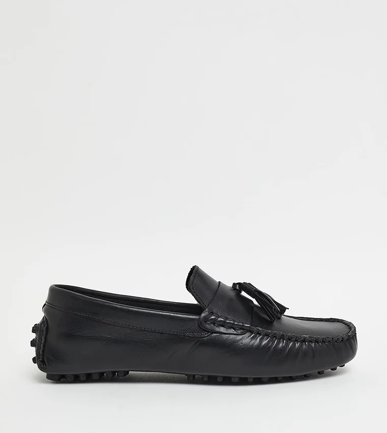 Hush Puppies Men's Black Moccasins/Loafer