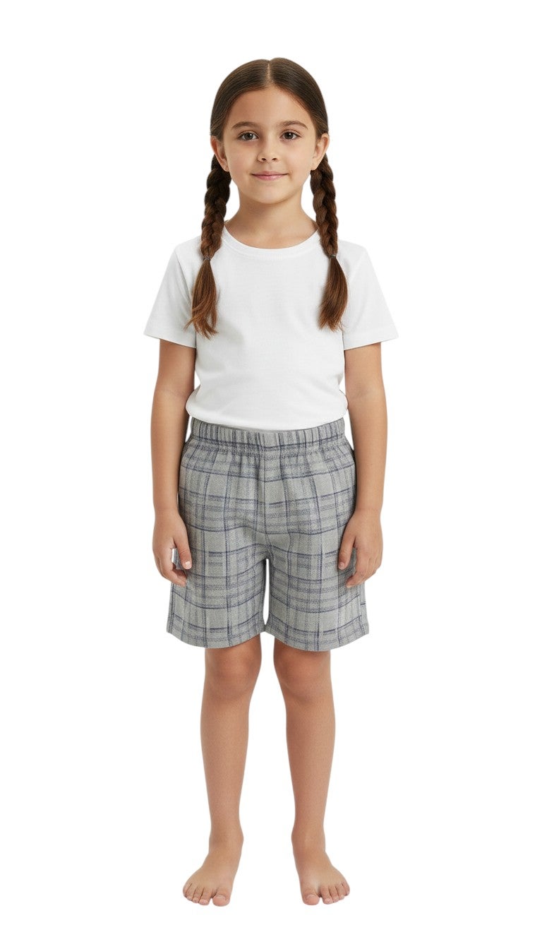 بونچو شورت ميلتون كاجوال سادة للبنات من بونجو – رمادي - Image 1