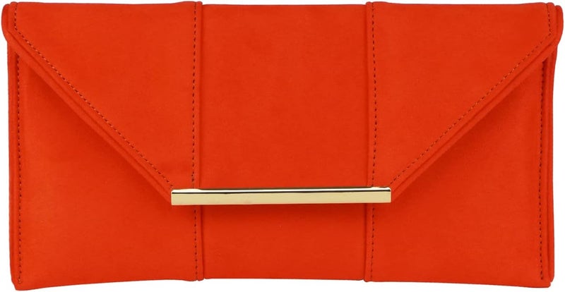 JNB Faux Microsuede Envelope Clutch - Image 1