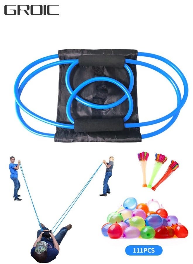 GROIC Water Balloon Launcher / Cannon Slingshot Catapult, Balloons Bulk Bunch Sling Shots Shot, Games Outdoor Bombs Toy &  - Image 1