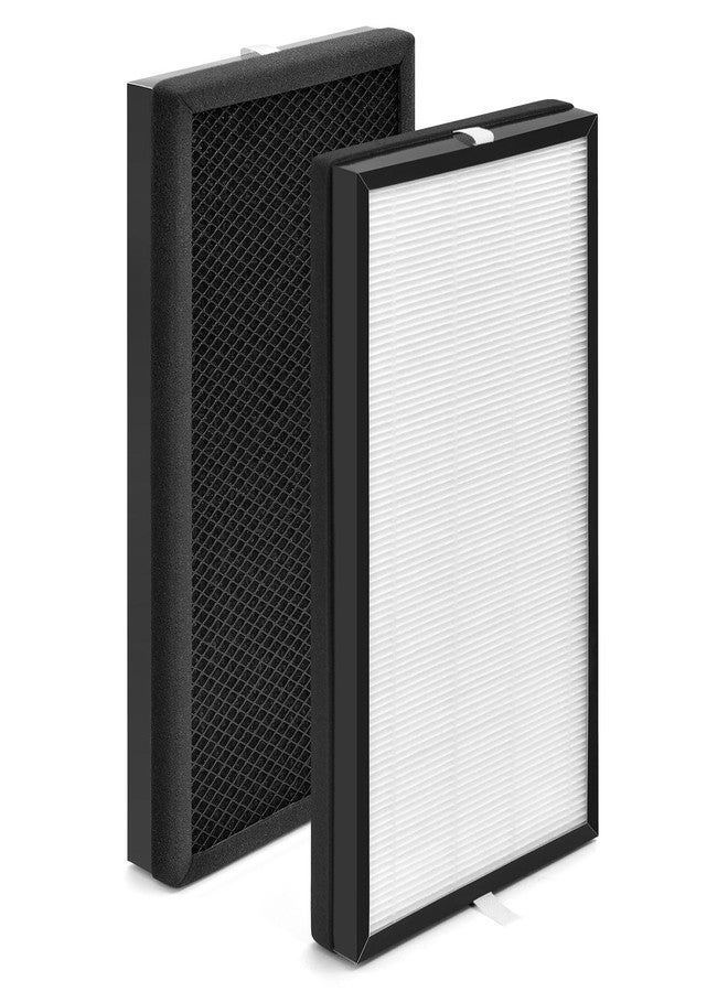 HSIAMEN AP-C500FL Filter Replacement Compatible with HoMedics AP-C500 AP-C550 Smart Air Purifier, 3-in-1 True HEPA Activated Carbon Filter, 2-Pack - Image 1