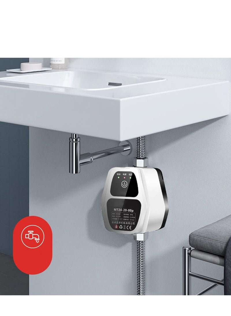 Furtey Automatic Water Pressure Booster Pump, 80Pa Automatic Booster Pump Shower Booster Recirculating Pump DC Pressure Switch for Home Bathroom Kitchen Laundry(UK) - Image 3
