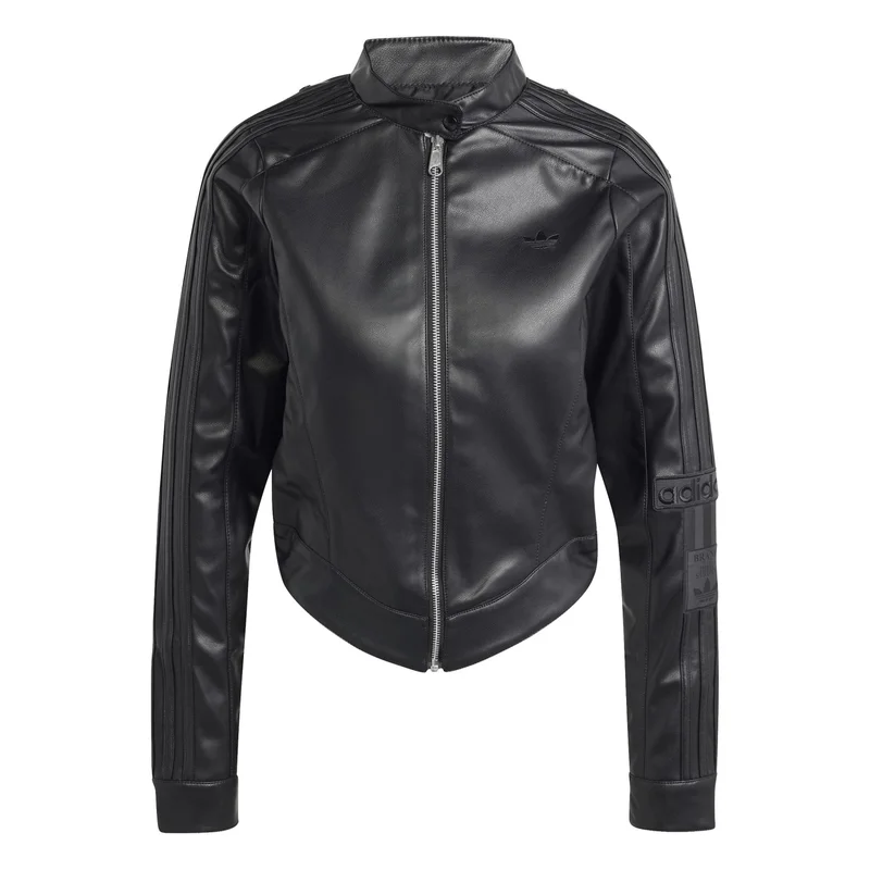 Adidas PLEATHER JACKET Black Originals Women JACKETS