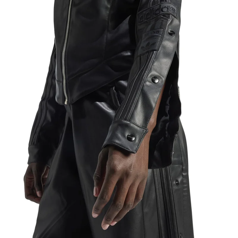 Adidas PLEATHER JACKET Black Originals Women JACKETS