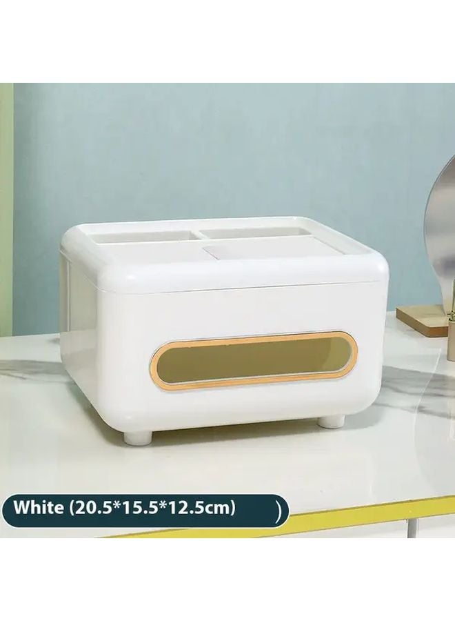 Minimalist Light Green Tissue Box Organizer With Remote Storage Open Top Design For Living Room Bathroom Office - Image 5