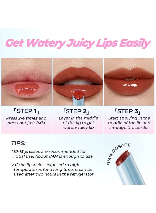 SACE LADY Glasting Gloss Lipstick – Moisturizing High-Shine Lip Gloss Balm (G09 Ballet Pink-1) - Image 3