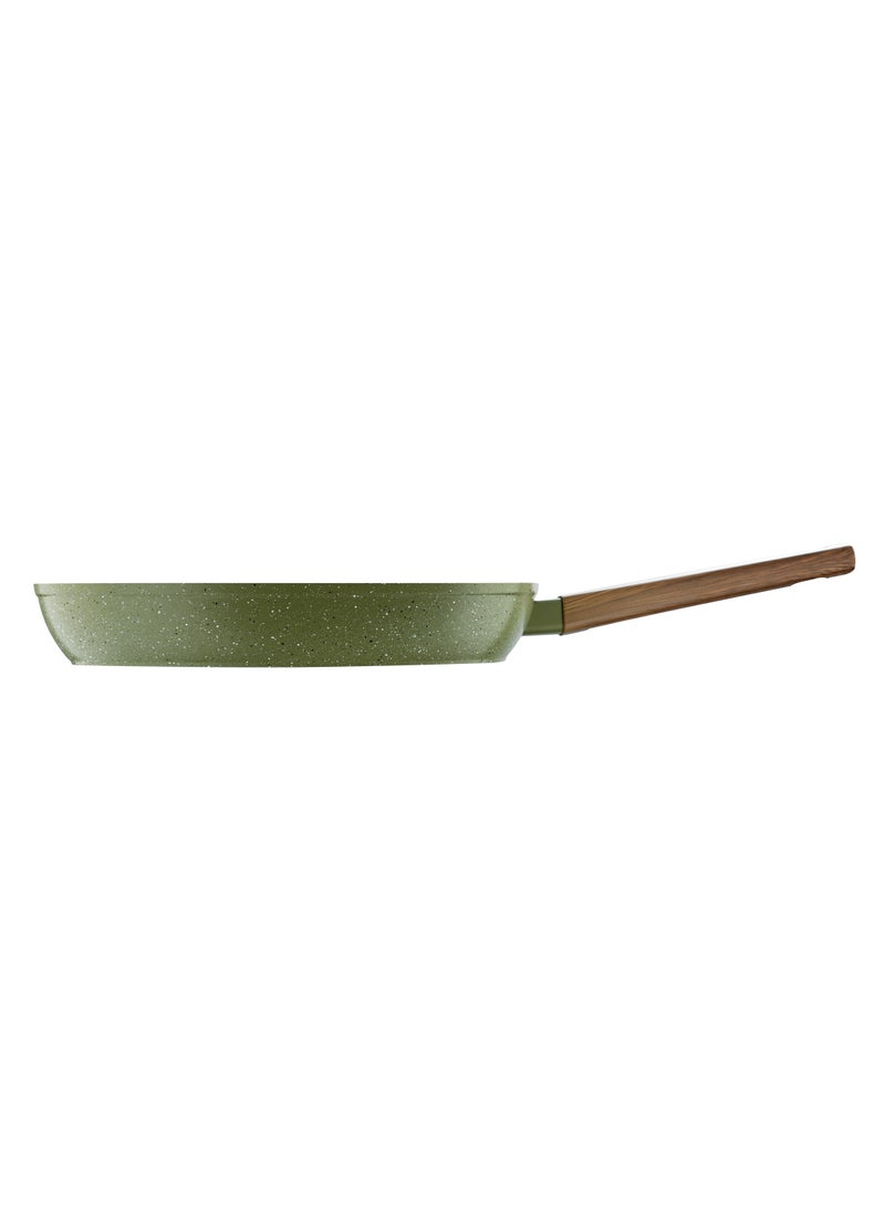 BERGNER ACADIA FORGED ALUMINUM  SQUARE GRILL PAN 28CM WITH  INDUCTION BOTTOM, GREEN COLOR, BG56237GR  - Image 2