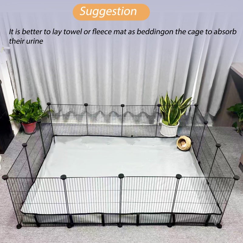 DZWLKJ Guinea Pig Cage Liner Tarp Bottom Waterproof and Washable Base Also for Rabbits, Bunny, Chinchesillas, Hedgehog, Ferrets and Other Small Animals(36x48 inches) - Image 4