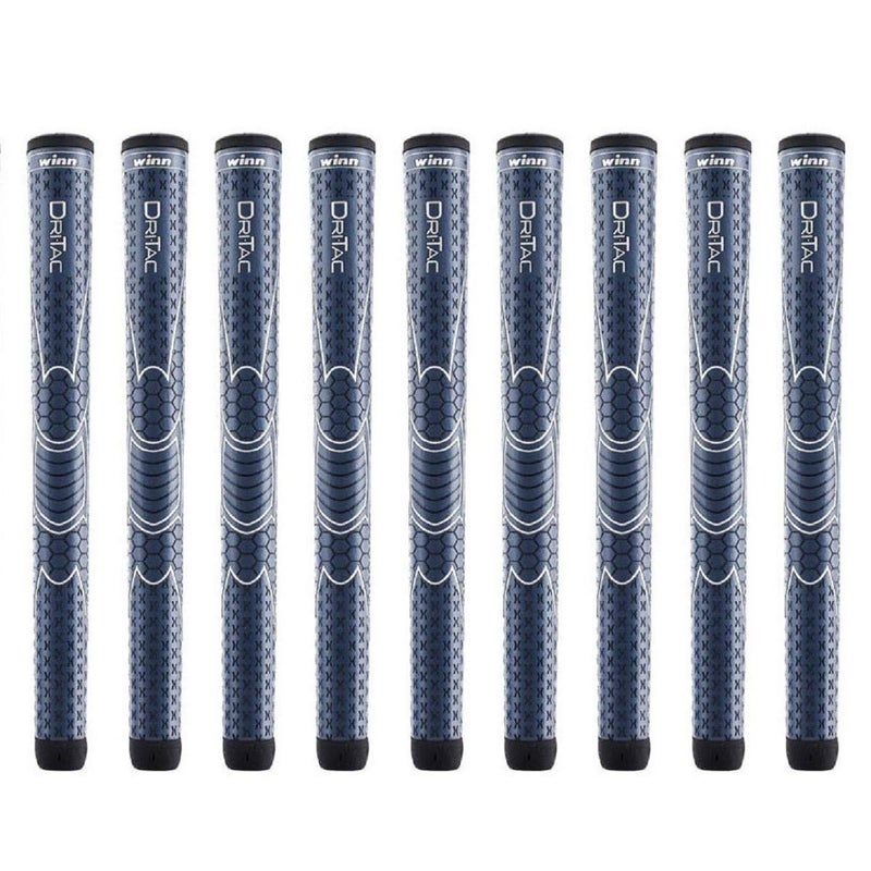 Winn DriTac Midsize 116 Navy Blue 9 Piece Golf Grip Bundle