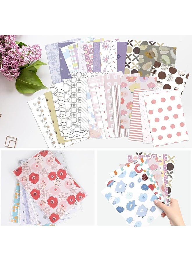 كوانتوم 300 قطعة من ورق سجل القصاصات، ورق قرطاسية مزخرف، لوازم ورقية جمالية للمذكرات والأعمال اليدوية والهدايا وكتابة الألبومات والرسم ومذكرات السفر - Image 5