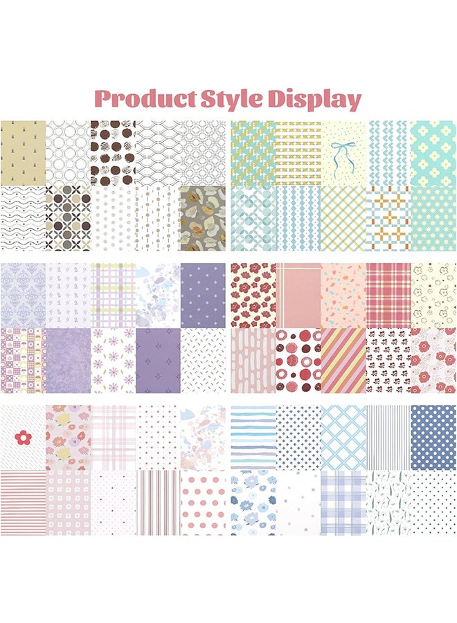 كوانتوم 300 قطعة من ورق سجل القصاصات، ورق قرطاسية مزخرف، لوازم ورقية جمالية للمذكرات والأعمال اليدوية والهدايا وكتابة الألبومات والرسم ومذكرات السفر - Image 3