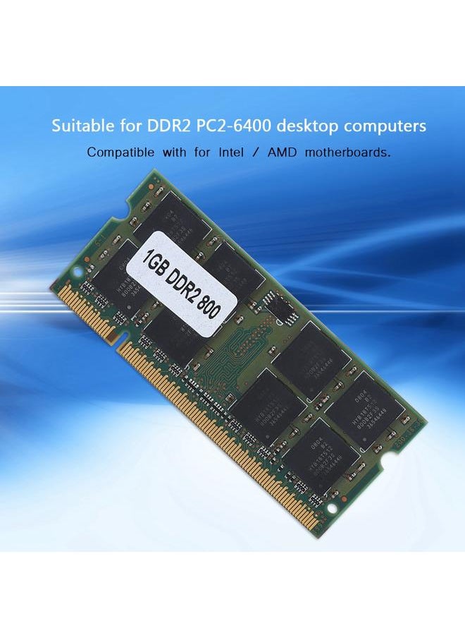 Thoraya - 1GB DDR2 800MHz 200Pin For Laptop Motherboard Dedicated Memory RAM Fully Compatible - Image 1